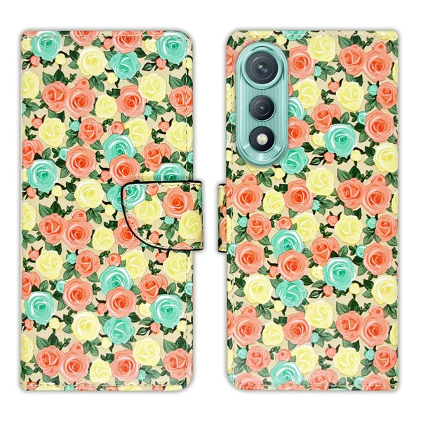 Yellow_Artificial_Leather_See_Through_Design_Magnetic_Case_For_Tecno_Pova_Curve_5G