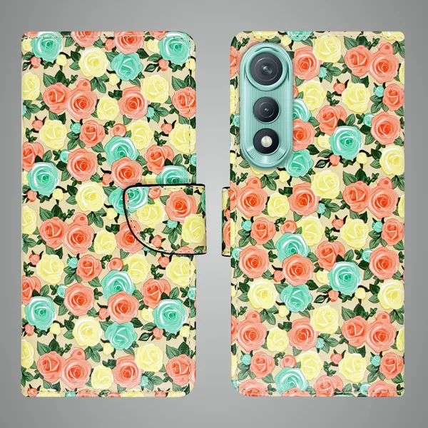 Yellow_Artificial_Leather_See_Through_Design_Magnetic_Case_For_Tecno_Pova_Curve_5G