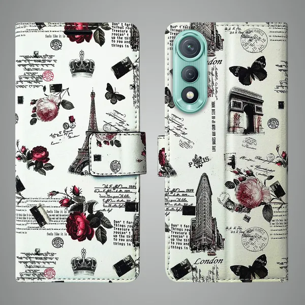 White_Artificial_Leather_See_Through_Design_Magnetic_Case_For_Tecno_Pova_Curve_5G