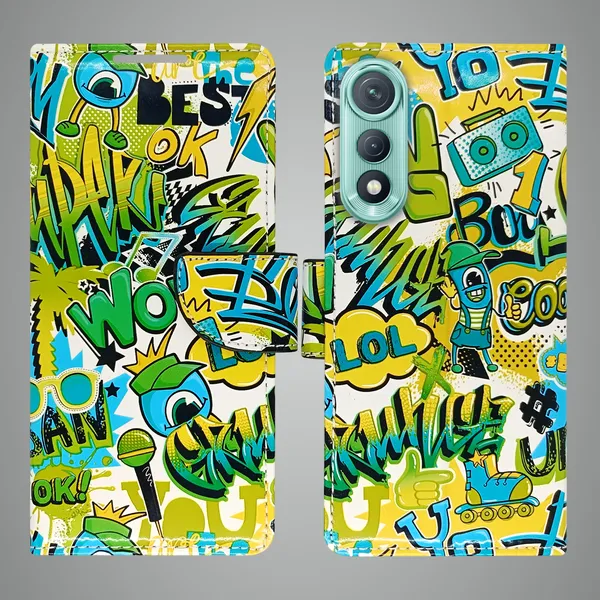 Green_Artificial_Leather_See_Through_Design_Magnetic_Case_For_Tecno_Pova_Curve_5G