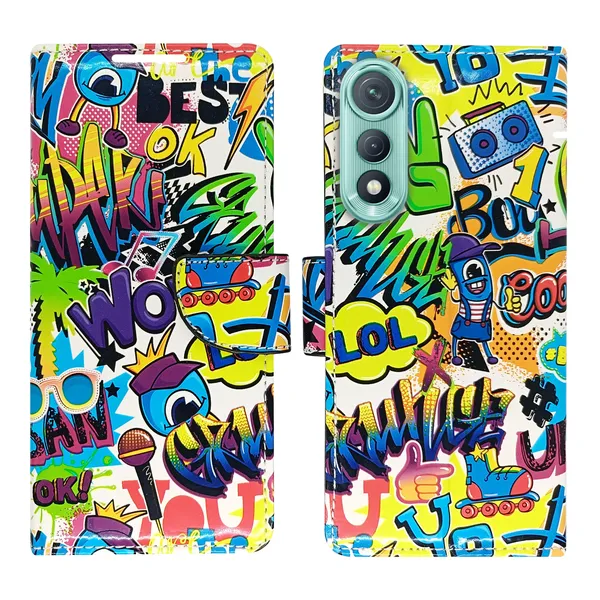 Purple_Artificial_Leather_See_Through_Design_Magnetic_Case_For_Tecno_Pova_Curve_5G