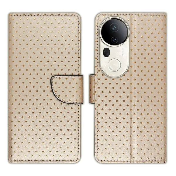 Skin_Dot_Flip_Cover_for_Vivo_T4_Ultra_5G|_Leather_Finish|Shock_Proof|Magnetic_Clouser_Compatible_with_Vivo_T4_Ultra_5G_(Brown)