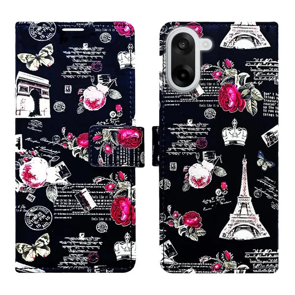 Black_Tower_Flip_Cover_for_Oneplus_Nord_Ce5|_Leather_Finish|Shock_Proof|Magnetic_Clouser_Compatible_with_Oneplus_Nord_Ce5_(Black)