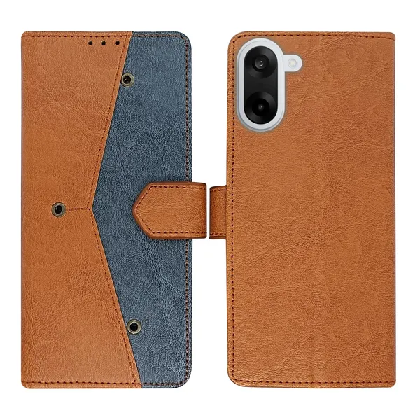 Kite_Brown_Flip_Cover_for_Oneplus_Nord_Ce5|_Leather_Finish|Shock_Proof|Magnetic_Clouser_Compatible_with_Oneplus_Nord_Ce5_(Brown)