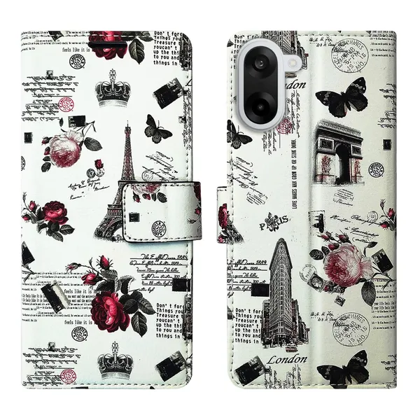 White_Tower_Flip_Cover_for_Oneplus_Nord_Ce5|_Leather_Finish|Shock_Proof|Magnetic_Clouser_Compatible_with_Oneplus_Nord_Ce5_(White)