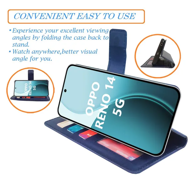 Blue_GP_Flip_Cover_for_Oppo_Reno_14_5G|_Leather_Finish|Shock_Proof|Magnetic_Clouser_Compatible_with_Oppo_Reno_14_5G_(Blue)