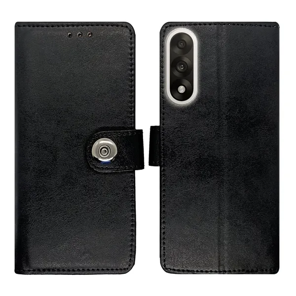 Manjoor_Black_Flip_Cover_for_Oneplus_Nord_5_5G|_Leather_Finish|Shock_Proof|Magnetic_Clouser_Compatible_with_Oneplus_Nord_5_5G_(Black)