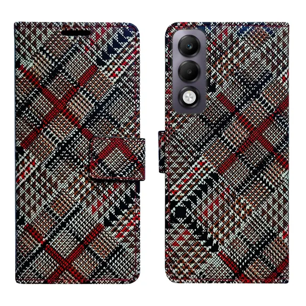 Check_Flip_Cover_for_Oppo_K13x_5G|_Leather_Finish|Shock_Proof|Magnetic_Clouser_Compatible_with_Oppo_K13x_5G_(Multicolor)