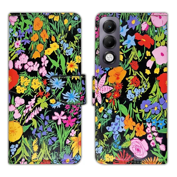Black_Ghibli_Flip_Cover_for_Oppo_K13x_5G|_Leather_Finish|Shock_Proof|Magnetic_Clouser_Compatible_with_Oppo_K13x_5G_(Black)