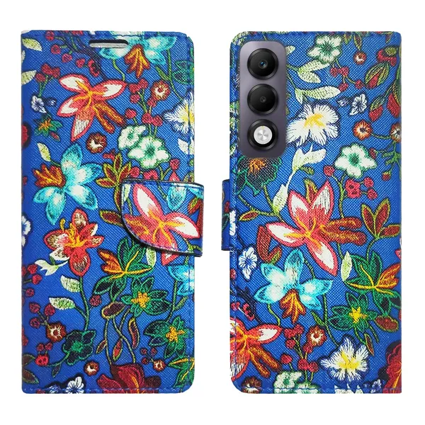 Blue_Pattern_Flip_Cover_for_Oppo_K13x_5G|_Leather_Finish|Shock_Proof|Magnetic_Clouser_Compatible_with_Oppo_K13x_5G_(Blue)