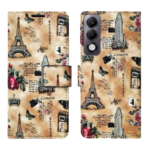 Brown_Tower_Flip_Cover_for_Oppo_K13x_5G|_Leather_Finish|Shock_Proof|Magnetic_Clouser_Compatible_with_Oppo_K13x_5G_(Brown)
