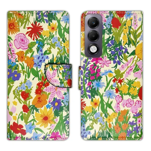 Yellow_Ghibli_Flip_Cover_for_Oppo_K13x_5G|_Leather_Finish|Shock_Proof|Magnetic_Clouser_Compatible_with_Oppo_K13x_5G_(Yellow)