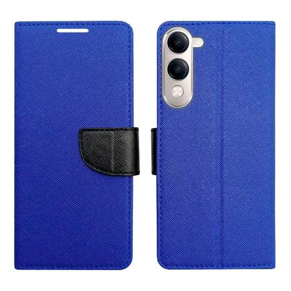 Blue_MRC_Flip_Cover_for_Vivo_T4_Lite_5G|_Leather_Finish|Shock_Proof|Magnetic_Clouser_Compatible_with_Vivo_T4_Lite_5G_(Blue)