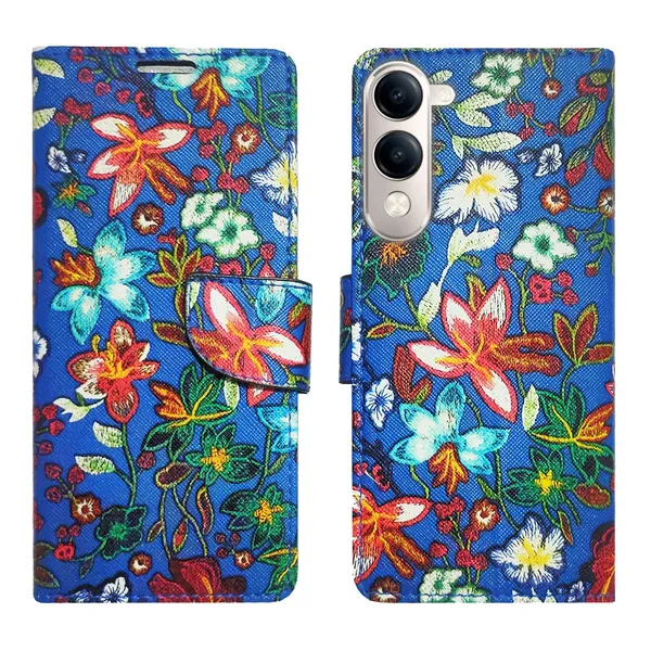 Blue_Pattern_Flip_Cover_for_Vivo_T4_Lite_5G|_Leather_Finish|Shock_Proof|Magnetic_Clouser_Compatible_with_Vivo_T4_Lite_5G_(Blue)