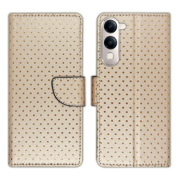 Skin_Dot_Flip_Cover_for_Vivo_T4_Lite_5G|_Leather_Finish|Shock_Proof|Magnetic_Clouser_Compatible_with_Vivo_T4_Lite_5G_(Brown)