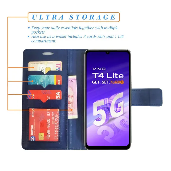 Blue_GP_Flip_Cover_for_Vivo_T4_Lite_5G|_Leather_Finish|Shock_Proof|Magnetic_Clouser_Compatible_with_Vivo_T4_Lite_5G_(Blue)