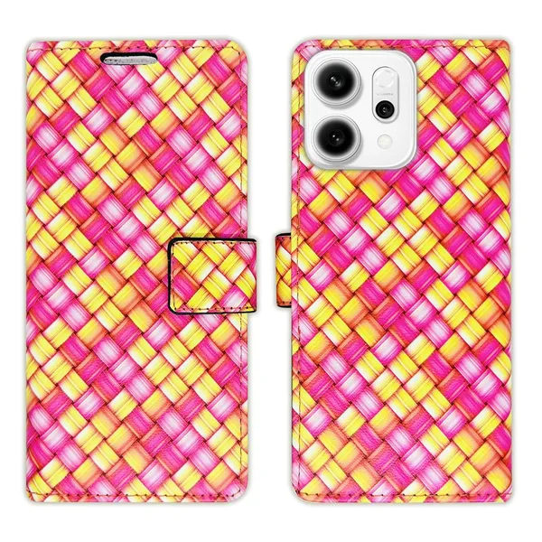Mat_Pink_Flip_Cover_for_Oppo_Reno_14_Pro_5G|_Leather_Finish|Shock_Proof|Magnetic_Clouser_Compatible_with_Oppo_Reno_14_Pro_5G_(Pink)