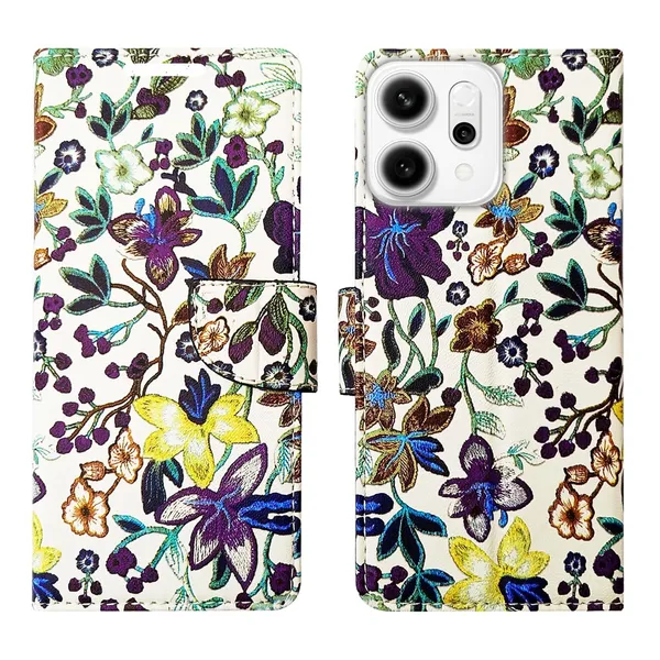 Purple_Pattern_Flip_Cover_for_Oppo_Reno_14_Pro_5G|_Leather_Finish|Shock_Proof|Magnetic_Clouser_Compatible_with_Oppo_Reno_14_Pro_5G_(Purple)