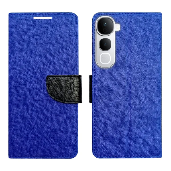 Blue_MRC_Flip_Cover_for_Vivo_Y400_Pro_5G|_Leather_Finish|Shock_Proof|Magnetic_Clouser_Compatible_with_Vivo_Y400_Pro_5G_(Blue)