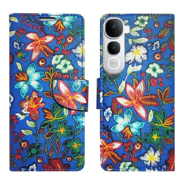 Blue_Pattern_Flip_Cover_for_Vivo_Y400_Pro_5G|_Leather_Finish|Shock_Proof|Magnetic_Clouser_Compatible_with_Vivo_Y400_Pro_5G_(Blue)