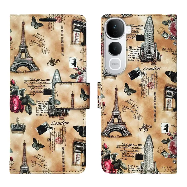 Brown_Tower_Flip_Cover_for_Vivo_Y400_Pro_5G|_Leather_Finish|Shock_Proof|Magnetic_Clouser_Compatible_with_Vivo_Y400_Pro_5G_(Brown)