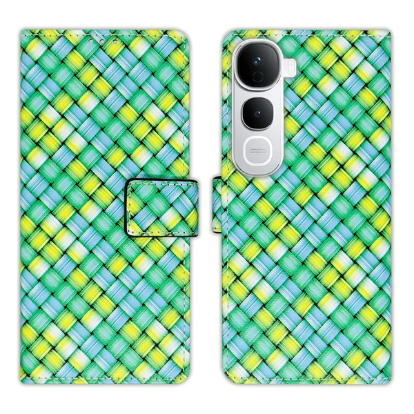 Mat_Green_Flip_Cover_for_Vivo_Y400_Pro_5G|_Leather_Finish|Shock_Proof|Magnetic_Clouser_Compatible_with_Vivo_Y400_Pro_5G_(Green)