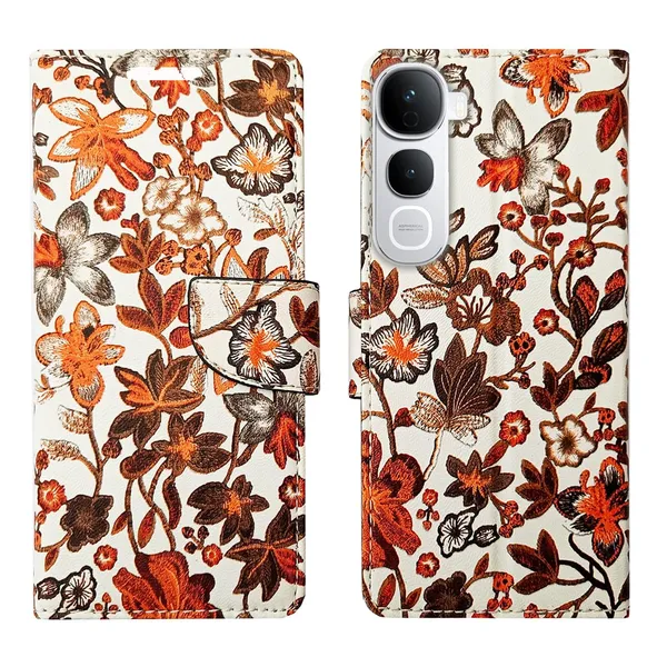 Orange_Pattern_Flip_Cover_for_Vivo_Y400_Pro_5G|_Leather_Finish|Shock_Proof|Magnetic_Clouser_Compatible_with_Vivo_Y400_Pro_5G_(Orange)