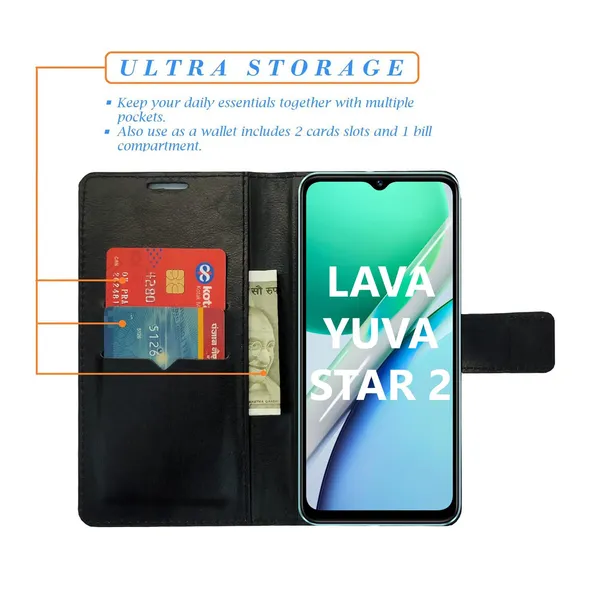 Army_Flip_Cover_for_Lava_Yuva_Star_2|_Leather_Finish|Shock_Proof|Magnetic_Clouser_Compatible_with_Lava_Yuva_Star_2_(Mutlicolor)_Multicolor