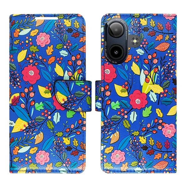 Garden_Blue_Flip_Cover_for_Lava_Yuva_Star_2|_Leather_Finish|Shock_Proof|Magnetic_Clouser_Compatible_with_Lava_Yuva_Star_2_(Blue)