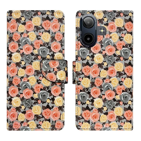 Rose_Orange_Flip_Cover_for_Lava_Yuva_Star_2|_Leather_Finish|Shock_Proof|Magnetic_Clouser_Compatible_with_Lava_Yuva_Star_2_(Orange)