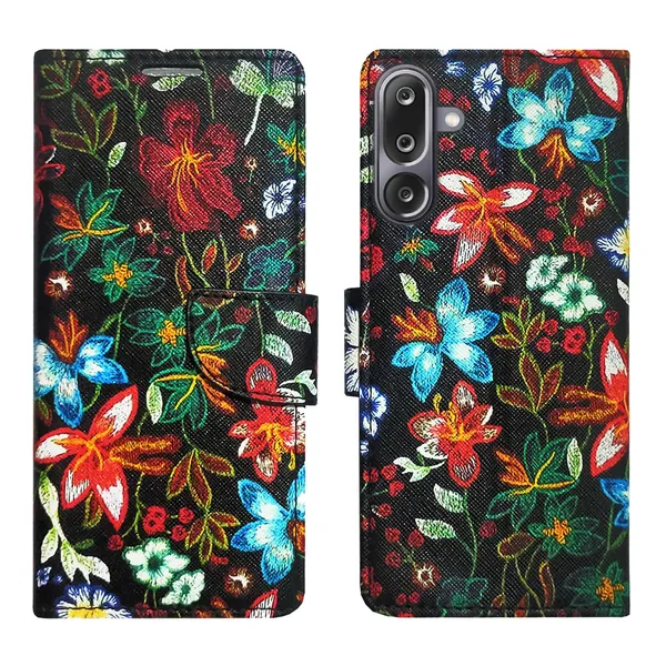 Black_Pattern_Flip_Cover_for_Samsung_M36_5G|_Leather_Finish|Shock_Proof|Magnetic_Clouser_Compatible_with_Samsung_M36_5G_(Black)