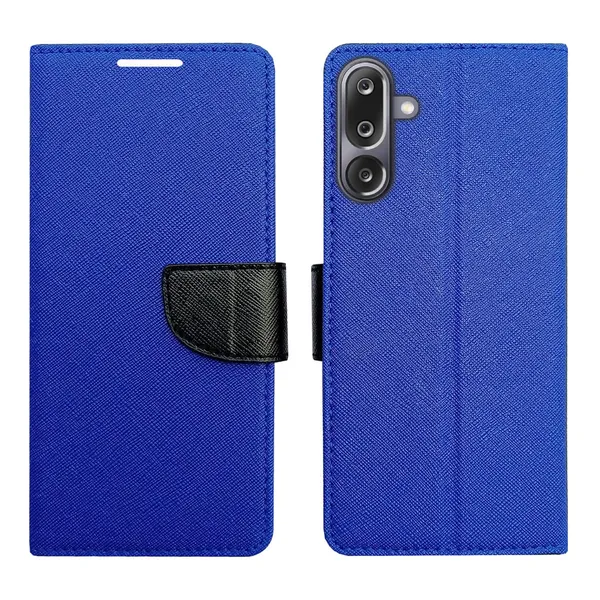 Blue_MRC_Flip_Cover_for_Samsung_M36_5G|_Leather_Finish|Shock_Proof|Magnetic_Clouser_Compatible_with_Samsung_M36_5G_(Blue)
