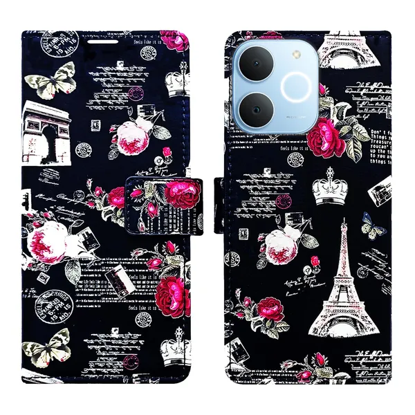 Black_Tower_Flip_Cover_for_Realme_C71|_Leather_Finish|Shock_Proof|Magnetic_Clouser_Compatible_with_Realme_C71_(Black)