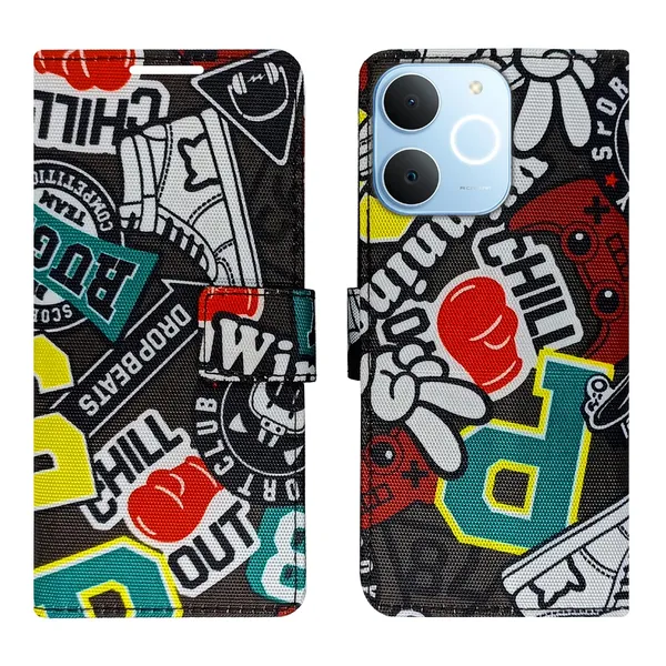 Chill_Black_Flip_Cover_for_Realme_C71|_Leather_Finish|Shock_Proof|Magnetic_Clouser_Compatible_with_Realme_C71_(Black)