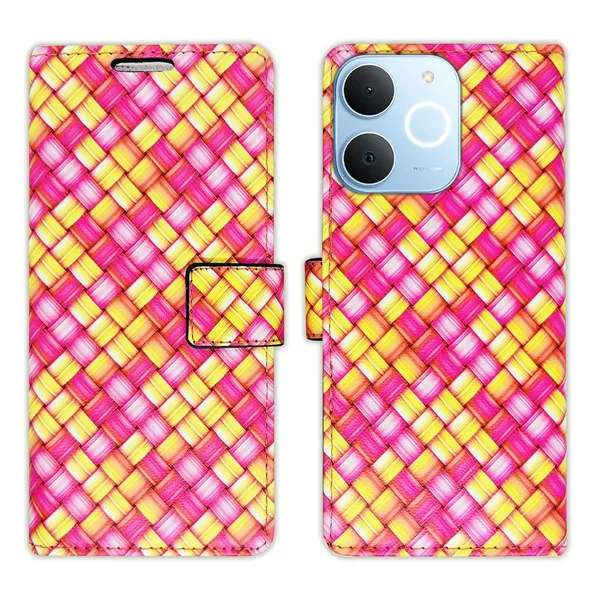 Mat_Pink_Flip_Cover_for_Realme_C71|_Leather_Finish|Shock_Proof|Magnetic_Clouser_Compatible_with_Realme_C71_(Pink)