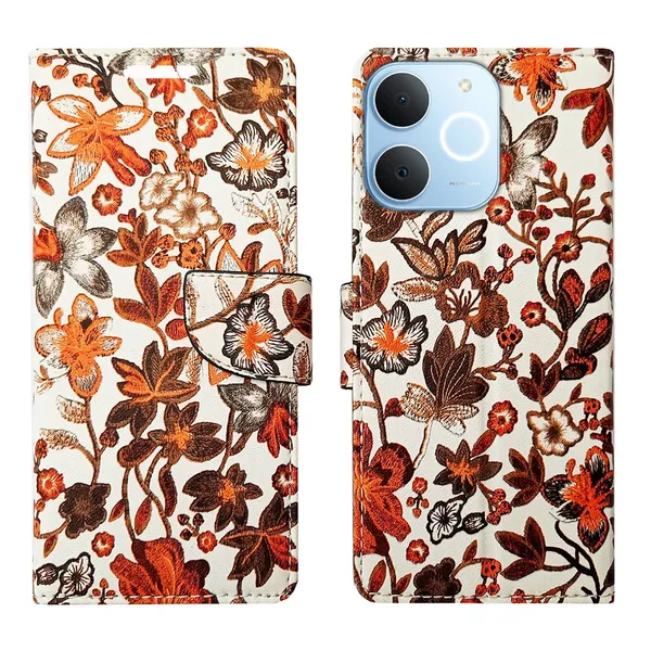 Orange_Pattern_Flip_Cover_for_Realme_C71|_Leather_Finish|Shock_Proof|Magnetic_Clouser_Compatible_with_Realme_C71_(Orange)