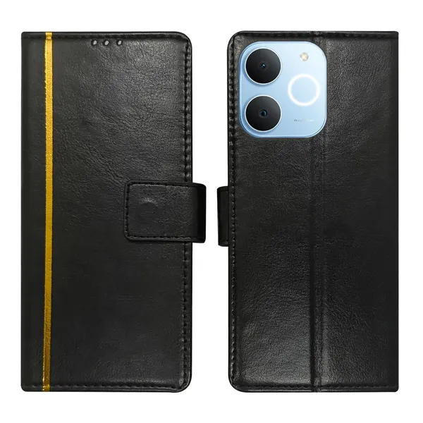 Black_GP_Flip_Cover_for_Realme_C71|_Leather_Finish|Shock_Proof|Magnetic_Clouser_Compatible_with_Realme_C71_(Black)