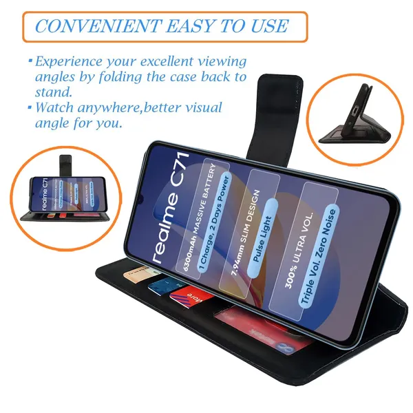 Black_GP_Flip_Cover_for_Realme_C71|_Leather_Finish|Shock_Proof|Magnetic_Clouser_Compatible_with_Realme_C71_(Black)