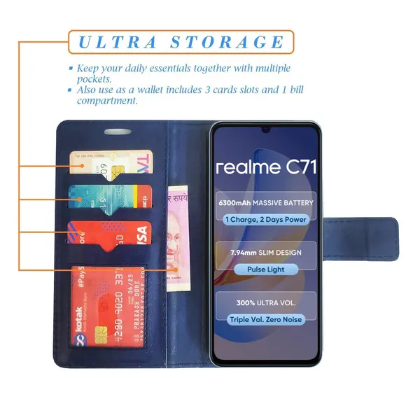 Blue_GP_Flip_Cover_for_Realme_C71|_Leather_Finish|Shock_Proof|Magnetic_Clouser_Compatible_with_Realme_C71_(Blue)