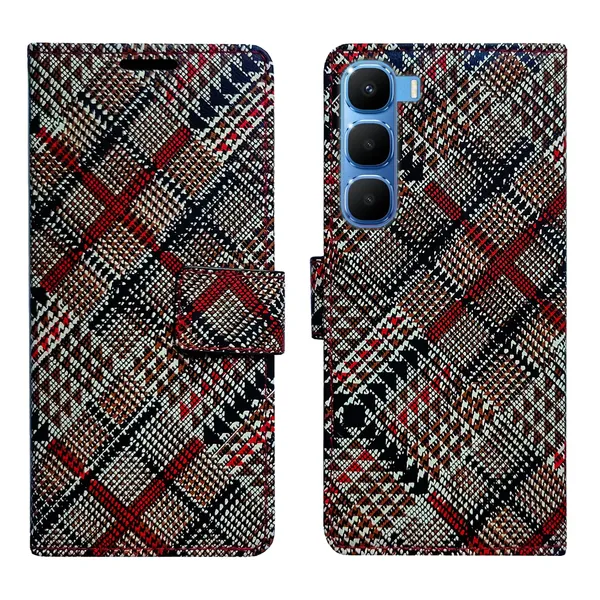 Check_Flip_Cover_for_Infinix_Hot_60_5G+|_Leather_Finish|Shock_Proof|Magnetic_Clouser_Compatible_with_Infinix_Hot_60_5G+_(Multicolor)