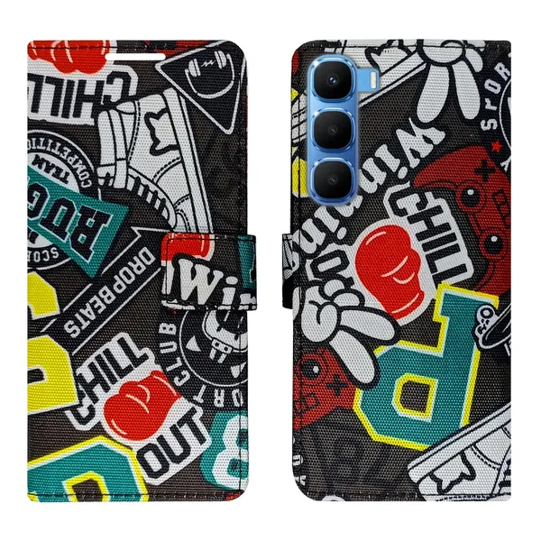 Chill_Black_Flip_Cover_for_Infinix_Hot_60_5G+|_Leather_Finish|Shock_Proof|Magnetic_Clouser_Compatible_with_Infinix_Hot_60_5G+_(Black)