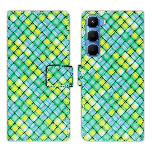Mat_Green_Flip_Cover_for_Infinix_Hot_60_5G+|_Leather_Finish|Shock_Proof|Magnetic_Clouser_Compatible_with_Infinix_Hot_60_5G+_(Green)
