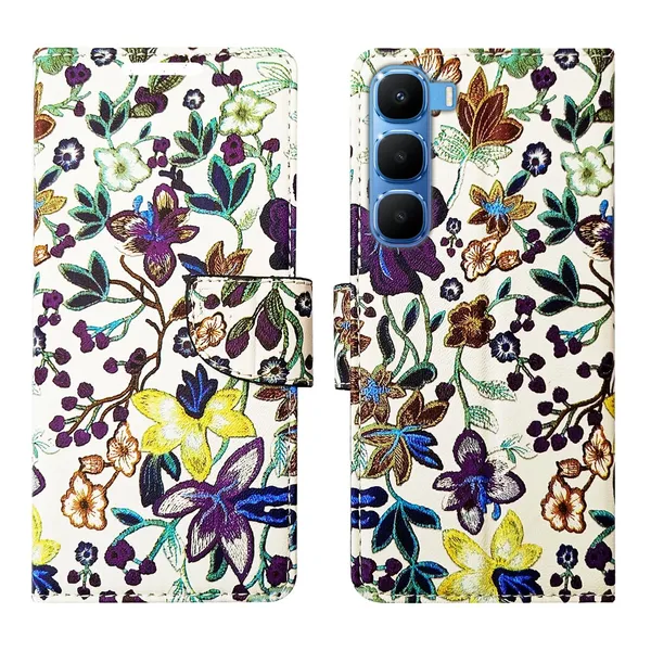 Purple_Pattern_Flip_Cover_for_Infinix_Hot_60_5G+|_Leather_Finish|Shock_Proof|Magnetic_Clouser_Compatible_with_Infinix_Hot_60_5G+_(Purple)