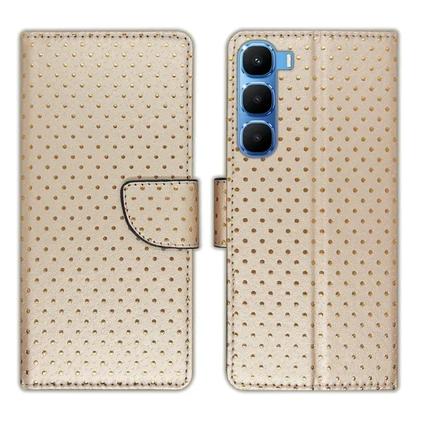 Skin_Dot_Flip_Cover_for_Infinix_Hot_60_5G+|_Leather_Finish|Shock_Proof|Magnetic_Clouser_Compatible_with_Infinix_Hot_60_5G+_(Brown)