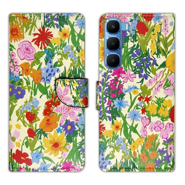 Yellow_Ghibli_Flip_Cover_for_Infinix_Hot_60_5G+|_Leather_Finish|Shock_Proof|Magnetic_Clouser_Compatible_with_Infinix_Hot_60_5G+_(Yellow)