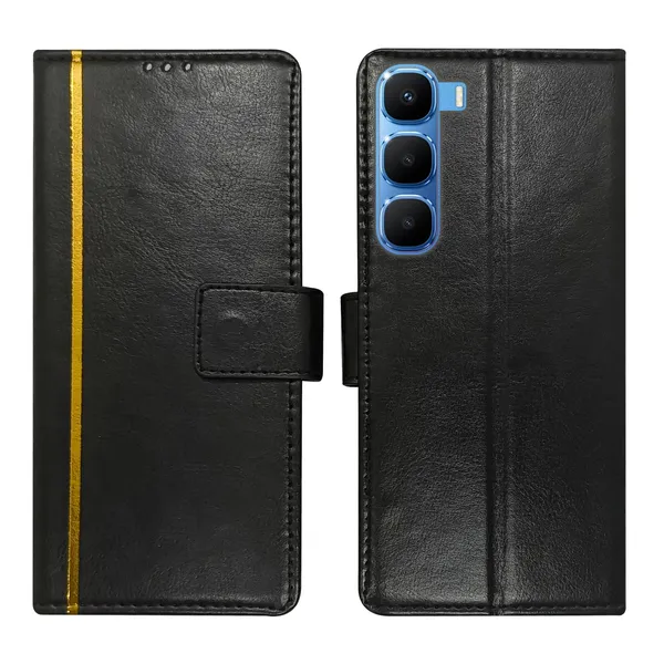 Black_GP_Flip_Cover_for_Infinix_Hot_60_5G+|_Leather_Finish|Shock_Proof|Magnetic_Clouser_Compatible_with_Infinix_Hot_60_5G+_(Black)