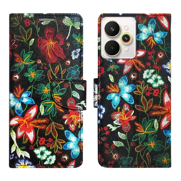 Black_Pattern_Flip_Cover_for_Realme_15_Pro_5G|_Leather_Finish|Shock_Proof|Magnetic_Clouser_Compatible_with_Realme_15_Pro_5G_(Black)