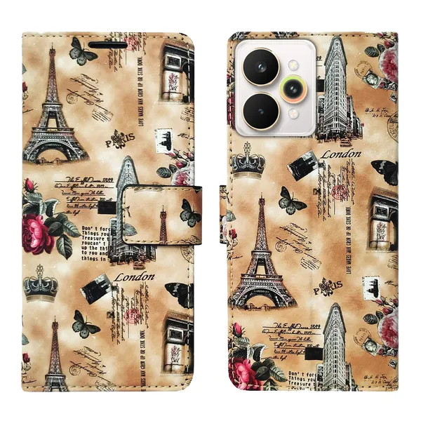 Brown_Tower_Flip_Cover_for_Realme_15_Pro_5G|_Leather_Finish|Shock_Proof|Magnetic_Clouser_Compatible_with_Realme_15_Pro_5G_(Brown)