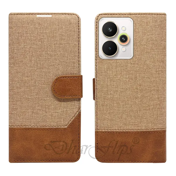 Khadi_Yellow_Flip_Cover_for_Realme_15_Pro_5G|_Leather_Finish|Shock_Proof|Magnetic_Clouser_Compatible_with_Realme_15_Pro_5G_(Yellow)