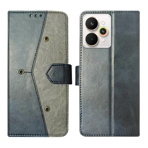 Kite_Blue_Flip_Cover_for_Realme_15_Pro_5G|_Leather_Finish|Shock_Proof|Magnetic_Clouser_Compatible_with_Realme_15_Pro_5G_(Blue)